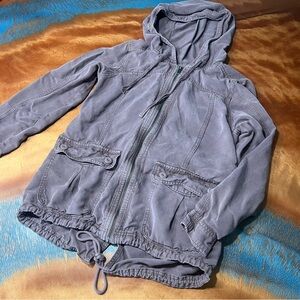 American Eagle Outfitters Utility hooded Jacket small lightweight purple pink